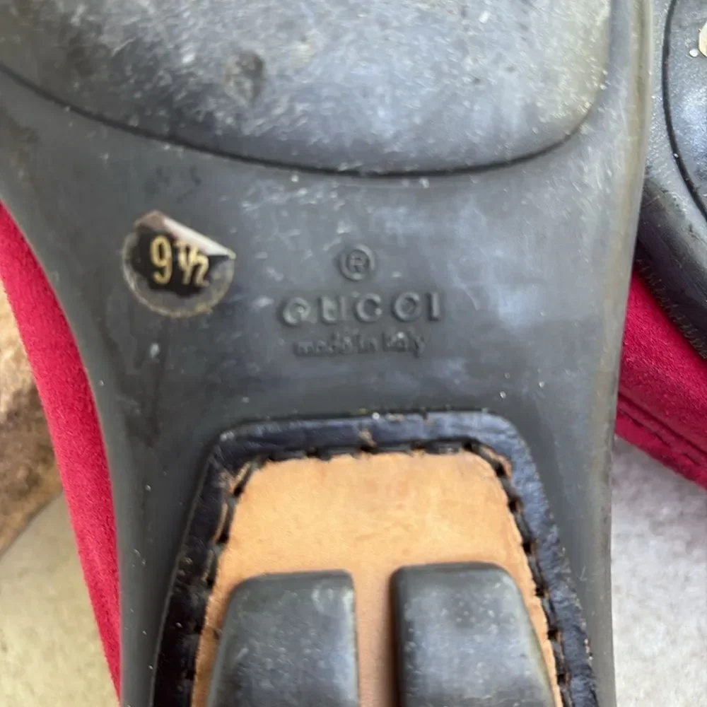 Gucci suede driving shoes